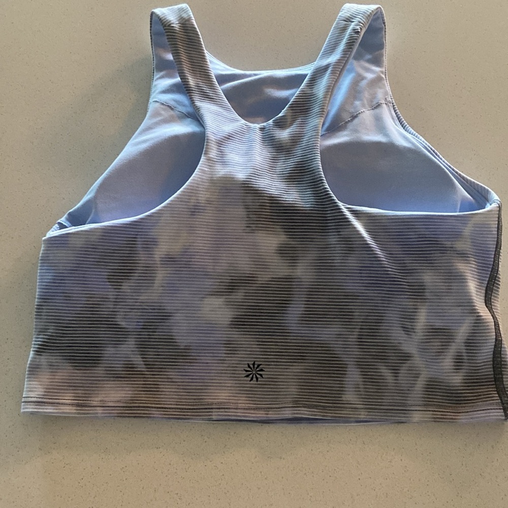 Athleta Tie Dye Crop Racer Back Tank Sports Bra Size Small - Picture 2 of 6